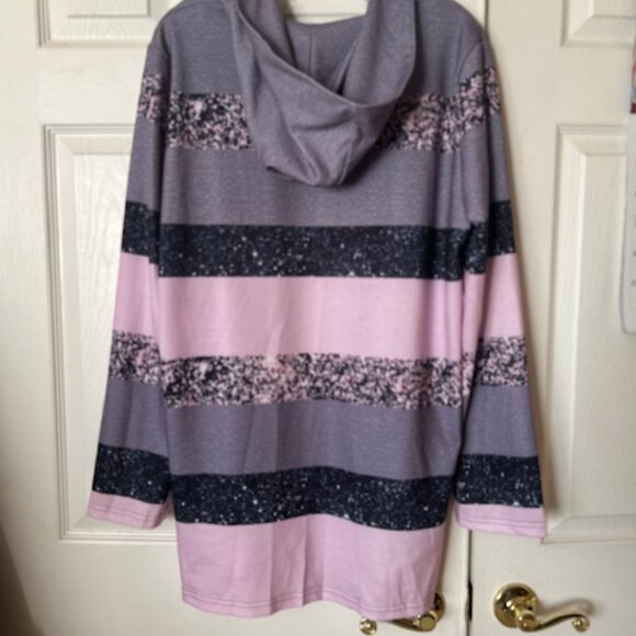 Women's 2-Piece Outfit with Hoodie and Drawstring Pants, Size XL - Picture 4 of 6